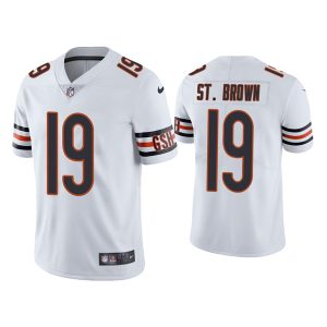 Men Chicago Bears #19 Equanimeous St. Brown White Vapor untouchable Limited Stitched Jersey