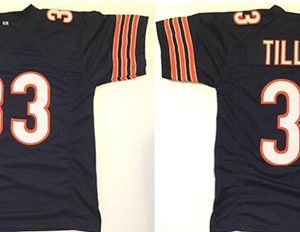 Men Chicago Bears #33 Charles Tillman Blue Stitched Jersey