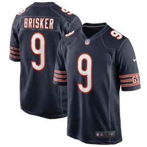 Men Chicago Bears #9 Jaquan Brisker Navy Stitched Football Game Jersey