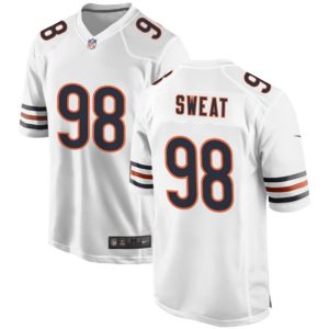 Men Chicago Bears #98 Montez Sweat White Football Stitched Game Jersey