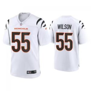 Men Cincinnati Bengals #55 Logan Wilson White Stitched Game Jersey