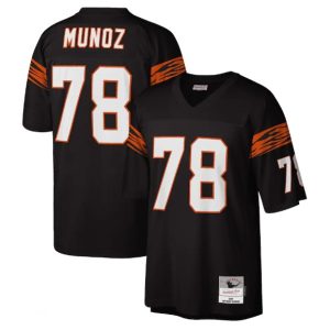 Men Cincinnati Bengals #78 Anthony Munoz Black Stitched Jersey