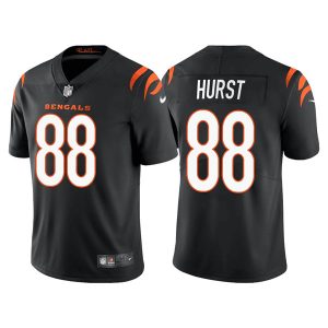 Men Cincinnati Bengals #88 Hayden Hurst Black Vapor Untouchable Limited Stitched Jersey