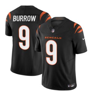 Men Cincinnati Bengals #9 Joe Burrow Black 2023 F.U.S.E. Vapor Untouchable Limited Stitched Jersey