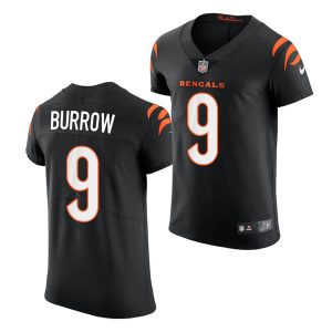 Men Cincinnati Bengals #9 Joe Burrow Black vapor elite Stitched Jersey