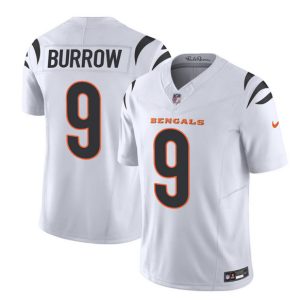 Men Cincinnati Bengals #9 Joe Burrow White 2023 F.U.S.E. Vapor Untouchable Limited Stitched Jersey