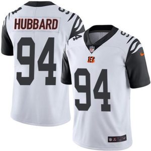 Men Cincinnati Bengals #94 Sam Hubbard White Color Rush Stitched Jersey