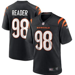 Men Cincinnati Bengals #98 D.J. Reader Black Stitched Game Jersey