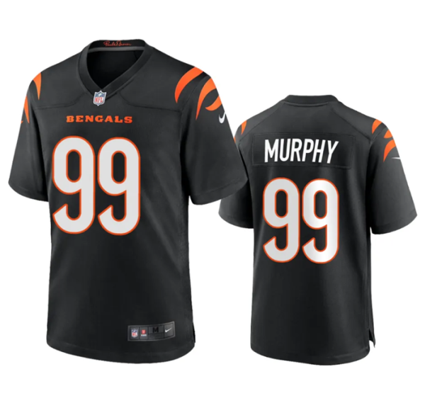 Men Cincinnati Bengals #99 Myles Murphy Black Stitched Game Jersey