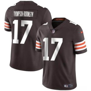 Men Cleveland Browns #17 Dorian Thompson-Robinson Brown Vapor Untouchable Limited Football Stitched Jersey