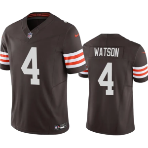 Men Cleveland Browns #4 Deshaun Watson Brown 2023 F.U.S.E. Vapor Untouchable Limited Stitched Jersey