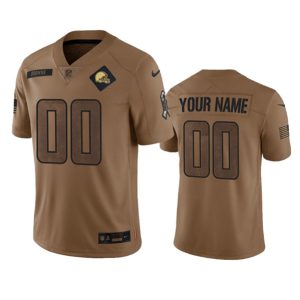 Men Cleveland Browns Active Player Custom 2023 Brown Salute To Service Limited Football Stitched Jersey