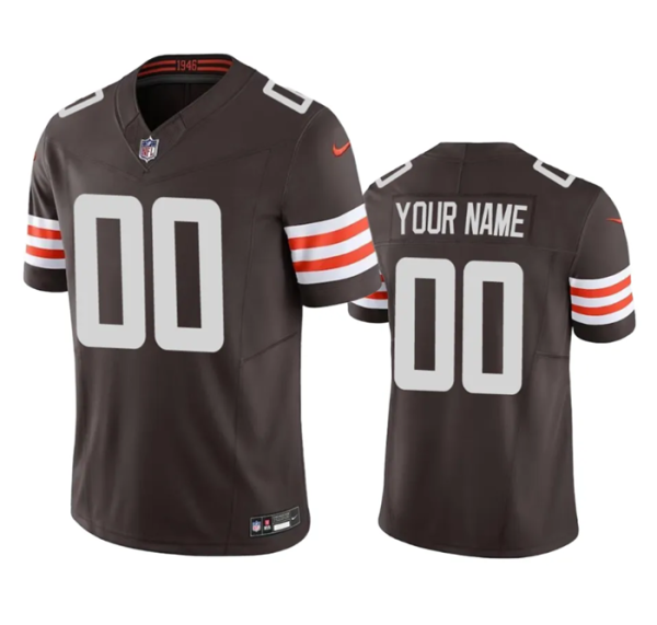 Men Cleveland Browns Active Player Custom Brown 2023 F.U.S.E. Vapor Untouchable Limited Stitched Jersey