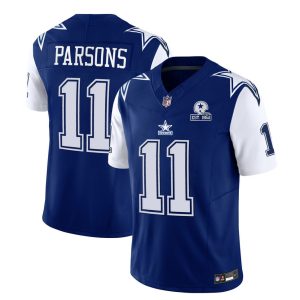 Men Dallas Cowboys #11 Micah Parsons 2023 F.U.S.E. Navy With Established In 1960 Patch Football Stitched Jersey