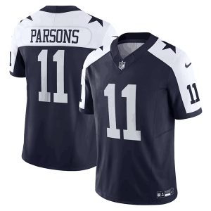 Men Dallas Cowboys #11 Micah Parsons Navy 2023 F.U.S.E. Limited Stitched Football Jersey