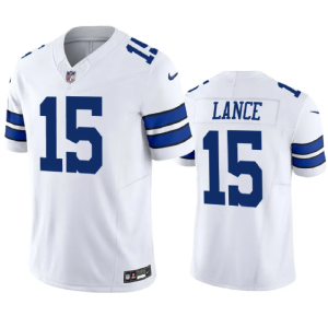 Men Dallas Cowboys #15 Trey Lance White 2023 F.U.S.E. Limited Stitched Football Jersey