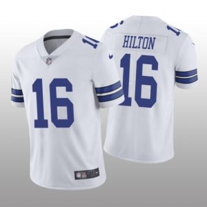 Men Dallas Cowboys #16 T.Y. Hilton White Vapor Untouchable Stitched Jersey