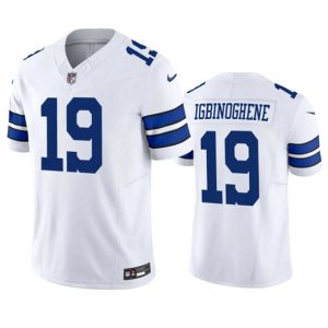 Men Dallas Cowboys #19 Noah Igbinoghene White 2023 F.U.S.E. Vapor Limited Football Stitched Jersey