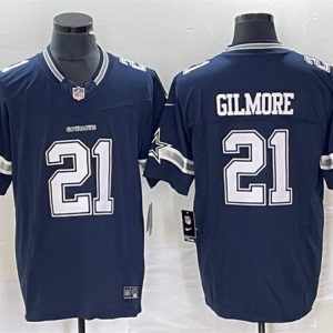 Men Dallas Cowboys #21 Stephon Gilmore Navy 2023 F.U.S.E. Limited Stitched Football Jersey