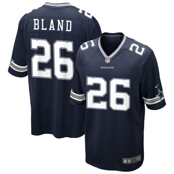 Men Dallas Cowboys #26 DaRon Bland Navy Stitched Football Game Jersey