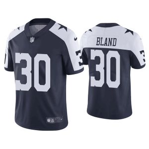 Men Dallas Cowboys #30 DaRon Bland Navy Vapor Limited Stitched Jersey