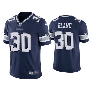 Men Dallas Cowboys #30 DaRon Bland Navy Vapor Limited Stitched Jersey