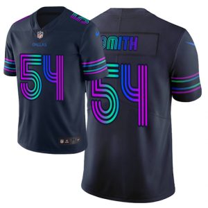 Men Dallas Cowboys #54 Jaylon Smith Navy 2019 City Edition Limited Stitched Jersey