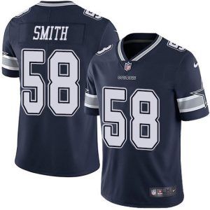 Men Dallas Cowboys #58 Mazi Smith Navy Vapor Untouchable Stitched Football Jersey