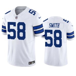 Men Dallas Cowboys #58 Mazi Smith White 2023 F.U.S.E. Vapor Limited Stitched Football Jersey