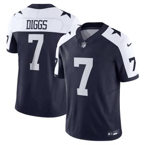 Men Dallas Cowboys #7 Trevon Diggs Navy 2023 F.U.S.E. Limited Stitched Football Jersey