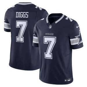 Men Dallas Cowboys #7 Trevon Diggs Navy 2023 F.U.S.E. Limited Stitched Football Jersey