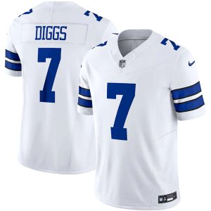 Men Dallas Cowboys #7 Trevon Diggs White 2023 F.U.S.E. Limited Stitched Football Jersey