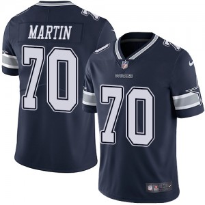 Men Dallas Cowboys #70 Zack Martin Navy Vapor Untouchable Limited Stitched Jersey