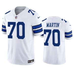 Men Dallas Cowboys #70 Zack Martin White 2023 F.U.S.E. Limited Stitched Football Jersey