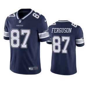 Men Dallas Cowboys #87 Jake Ferguson Navy Vapor Untouchable Limited Football Stitched Jersey