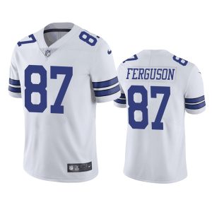 Men Dallas Cowboys #87 Jake Ferguson White Vapor Untouchable Limited Football Stitched Jersey