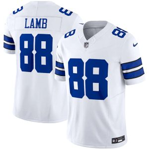 Men Dallas Cowboys #88 CeeDee Lamb White 2023 F.U.S.E. Limited Stitched Football Jersey