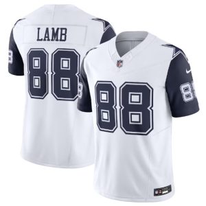 Men Dallas Cowboys #88 CeeDee Lamb White 2023 F.U.S.E. Vapor Limited Stitched Football Jersey