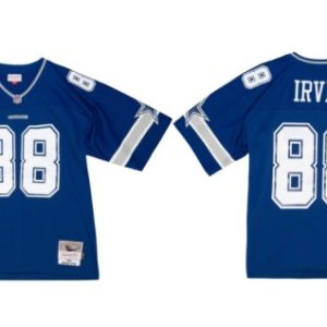 Men Dallas Cowboys #88 Michael Irvin Navy 1996 Stitched Jersey