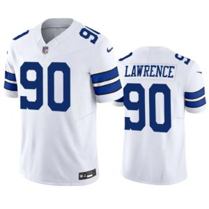 Men Dallas Cowboys #90 Demarcus Lawrence White 2023 F.U.S.E. Vapor Limited Stitched Football Jersey