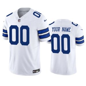 Men Dallas Cowboys Active Player Custom White 2023 F.U.S.E. Limited Stitched Football Jersey