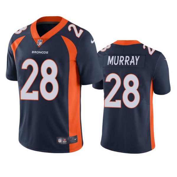 Men Denver Broncos #28 Latavius Murray Navy Vapor Untouchable Stitched Jersey