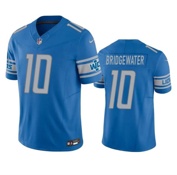 Men Detroit Lions #10 Teddy Bridgewater Blue 2023 F.U.S.E. Vapor Untouchable Limited Football Stitched Jersey