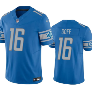 Men Detroit Lions #16 Jared Goff Blue 2023 F.U.S.E. Vapor Untouchable Limited Stitched Jersey