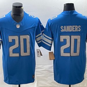 Men Detroit Lions #20 Barry Sanders Blue 2023 F.U.S.E. Vapor Untouchable Limited Football Stitched Jersey