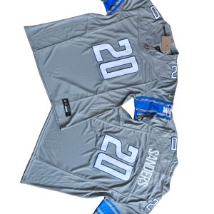 Men Detroit Lions #20 Barry Sanders Gray 2023 F.U.S.E. Vapor Untouchable Limited Football Stitched Jersey