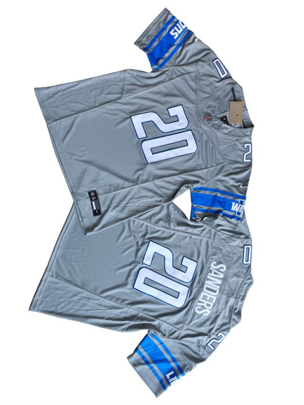 Men Detroit Lions #20 Barry Sanders Gray 2023 F.U.S.E. Vapor Untouchable Limited Football Stitched Jersey