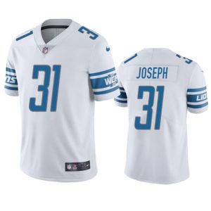 Men Detroit Lions #31 Kerby Joseph White Vapor Untouchable Limited Football Stitched Jersey