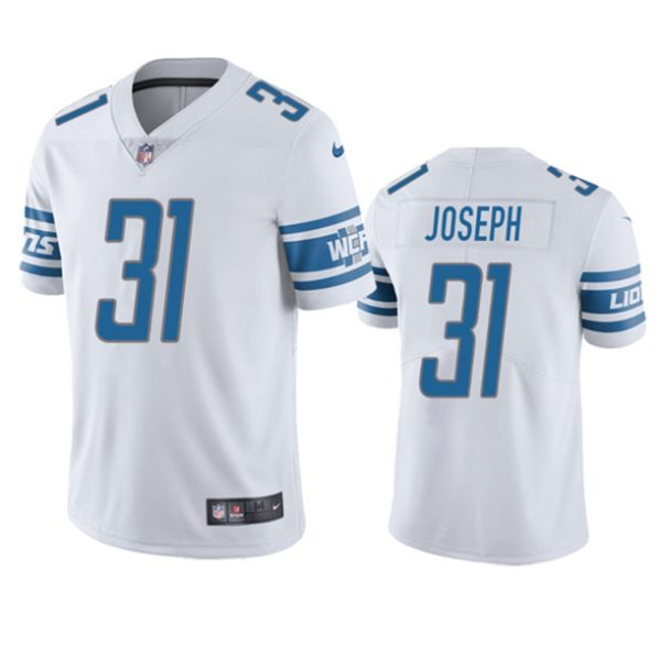 Men Detroit Lions #31 Kerby Joseph White Vapor Untouchable Limited Football Stitched Jersey