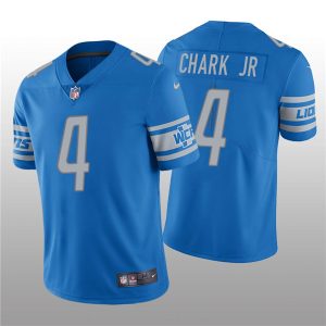 Men Detroit Lions #4 DJ Chark Jr. Blue Vapor Untouchable Limited Stitched Jersey